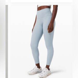 Lululemon Wunder Under Light Blue High-Waisted Leggings